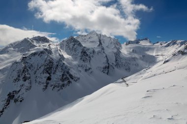 Dağ manzarası tatil Solden, Avusturya