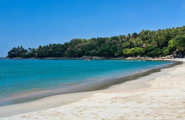 Beautiful Travel Landscape Blue Hot Sun Sea Palm Tropical Nature — Stock Photo, Image