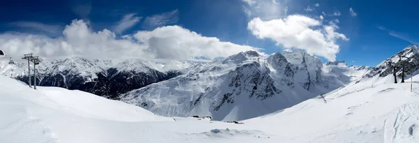 Panorama Skidorten Sölden Österrike — Stockfoto
