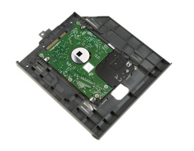 Dizüstü bilgisayar için Hdd. Beyaz arka planda yalıtma