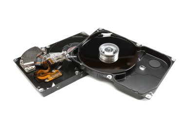 Sökülmüş Hdd. Beyaz izole