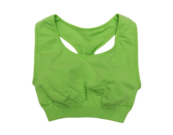 绿色运动顶级胸罩 — 图库照片
