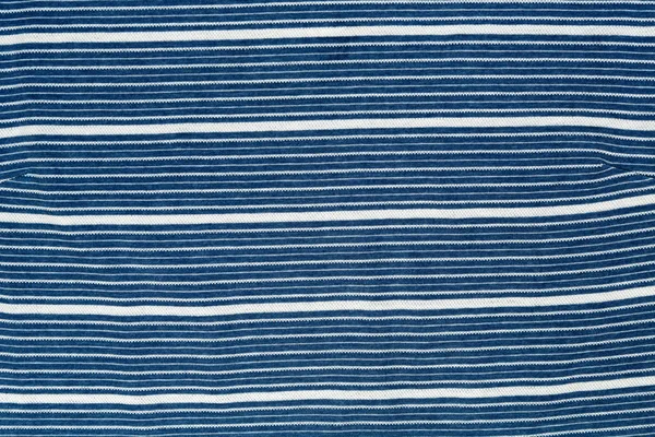 Полосатый синий фон из ткани — стоковое фото