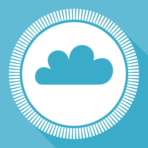 Icono Vector Plano Editable Nube Botón Web Cuadrado Pronóstico Del — Vector de stock