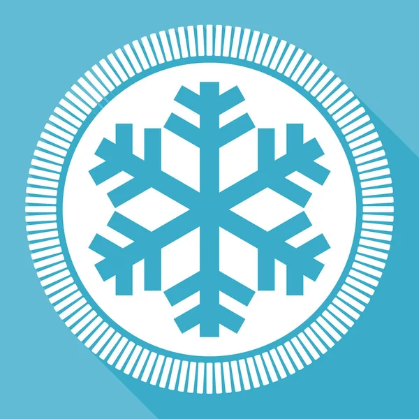 Icono Vector Plano Editable Para Nieve Botón Web Cuadrado Hielo — Vector de stock