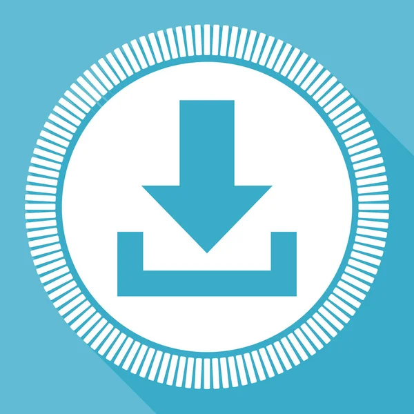 Descargar Icono Vector Plano Editable Botón Web Cuadrado Ordenador Azul — Archivo Imágenes Vectoriales