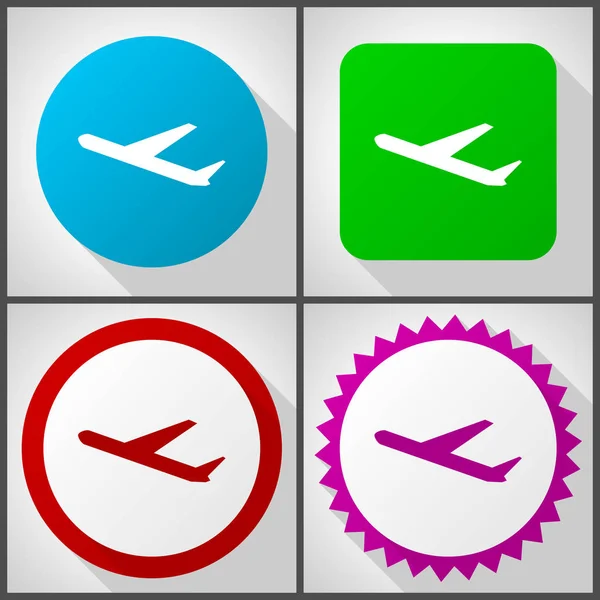 Vector Icons Options Deparures Flat Design Icon Set Easy Edit — Stock Photo, Image
