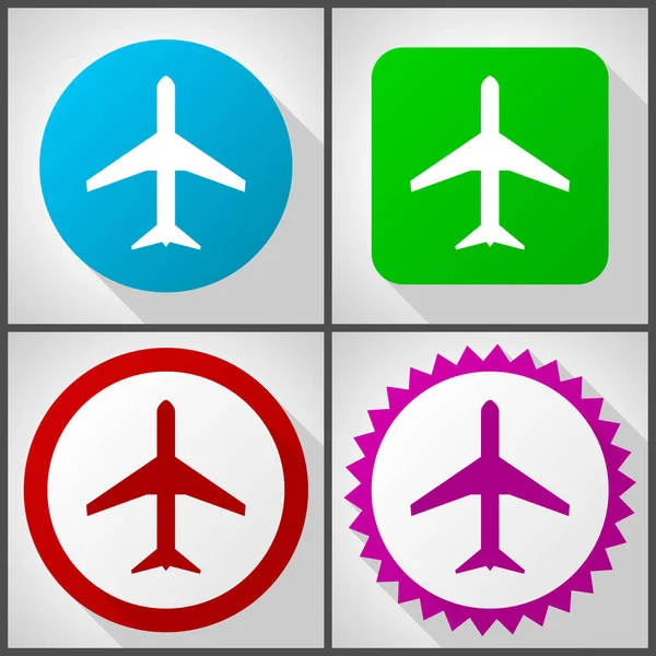 Vector Icons Options Plane Flat Design Icon Set Easy Edit — Stock Photo, Image