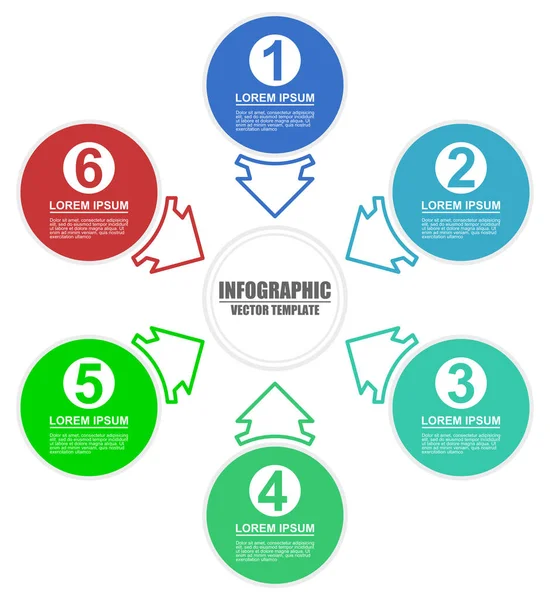 Obchodní Infografika Šablona Prezentace Vektor Upravitelné Možnosti — Stockový vektor