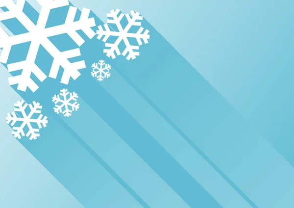 Invierno Navidad Vector Fondo Con Copos Nieve — Archivo Imágenes Vectoriales