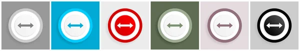 Pfeil Icon Set Vektor Illustrationen Optionen Für Webdesign Und Mobile — Stockvektor