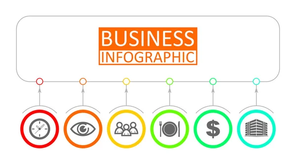 Vektor Infografik Vorlage Für Workflow Diagramm Grafik Präsentation Diagramm Geschäftskonzept — Stockvektor