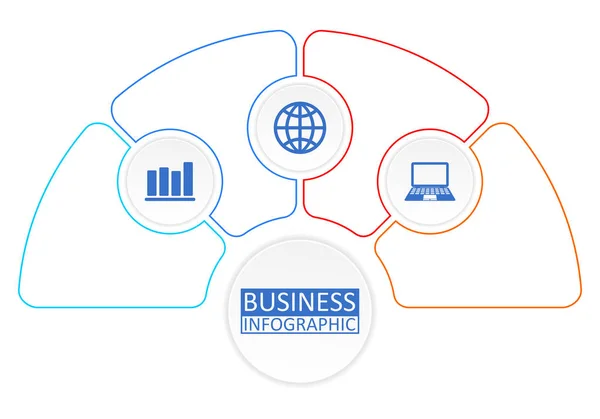 Vektor Infografik Vorlage Für Workflow Diagramm Grafik Präsentation Diagramm Geschäftskonzept — Stockvektor