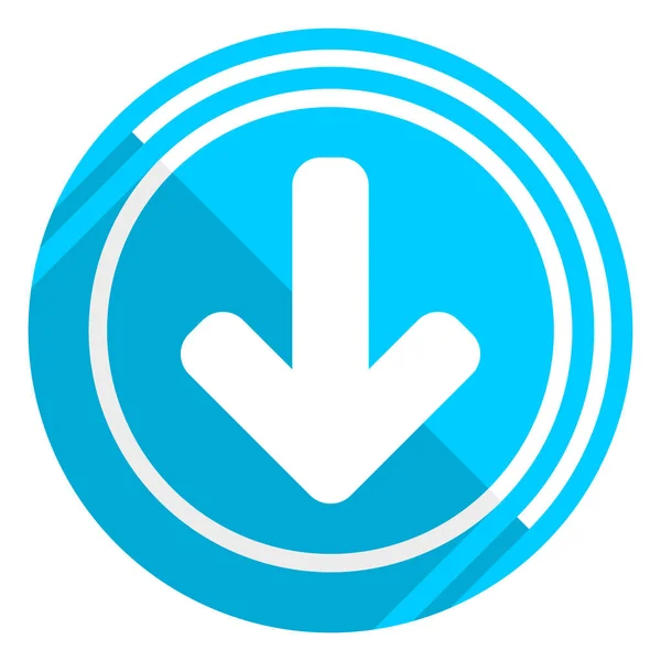Descargar flecha diseño plano icono web azul, fácil de editar ilustración vectorial para el diseño web y aplicaciones móviles — Archivo Imágenes Vectoriales