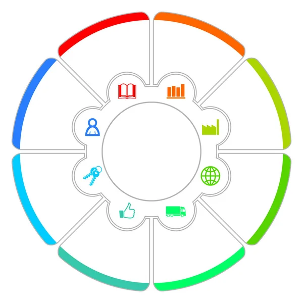 Egyszerű szerkeszthető infographic vektor sablon üzleti bemutató, diagram, diagram, grafikon, munkafolyamat — Stock Vector