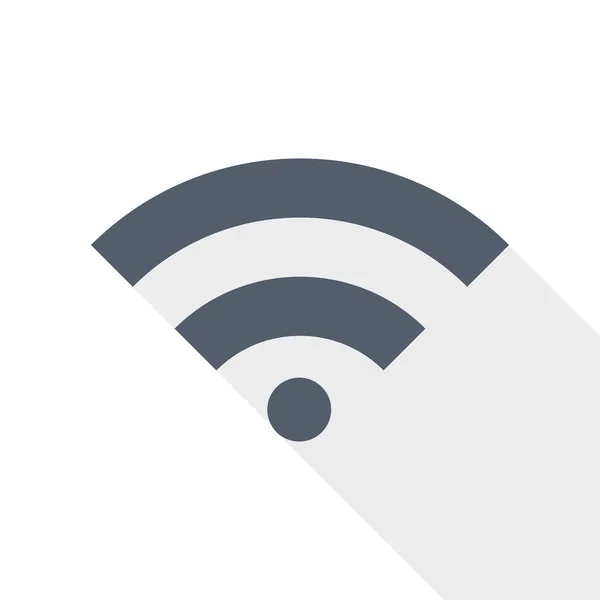 Wireless, icono wifi, ilustración vectorial — Vector de stock
