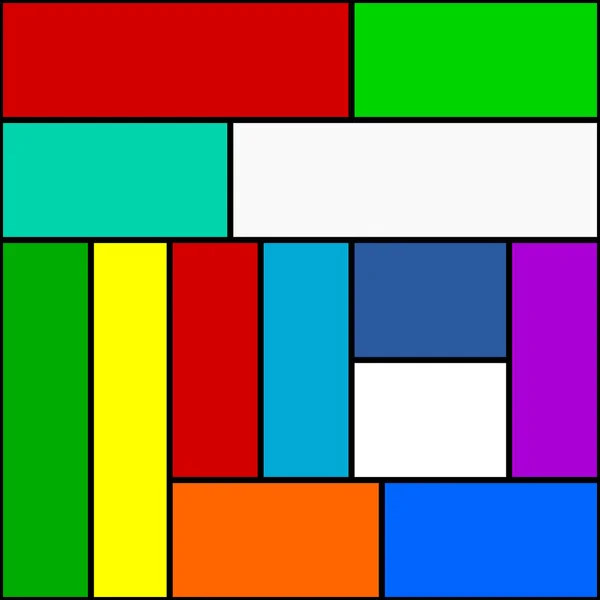 Jednoduché upravitelné abstraktní obdélníky barevný vektorový pozadí — Stockový vektor