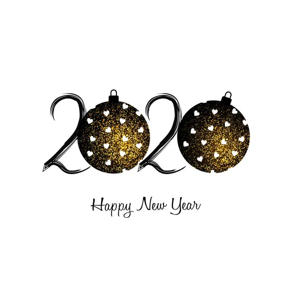 행복 한 신년 2020 년 — 스톡 벡터