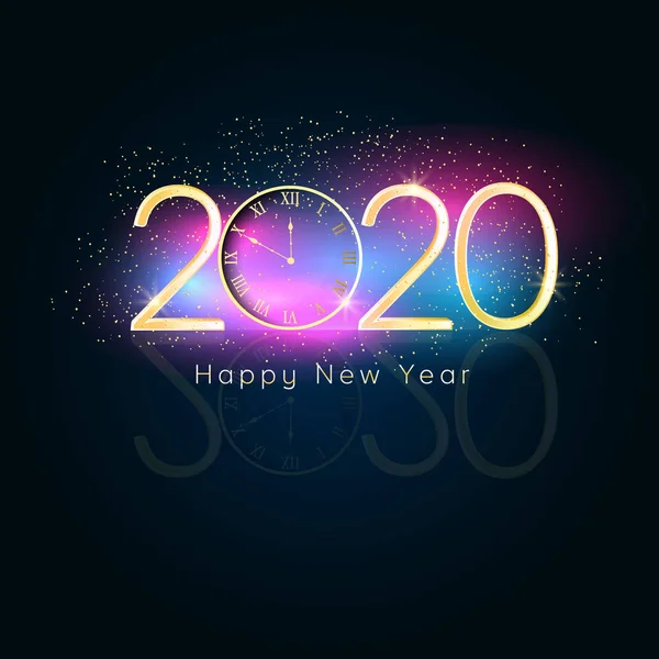 Gelukkig nieuwjaar 2020 — Stockvector