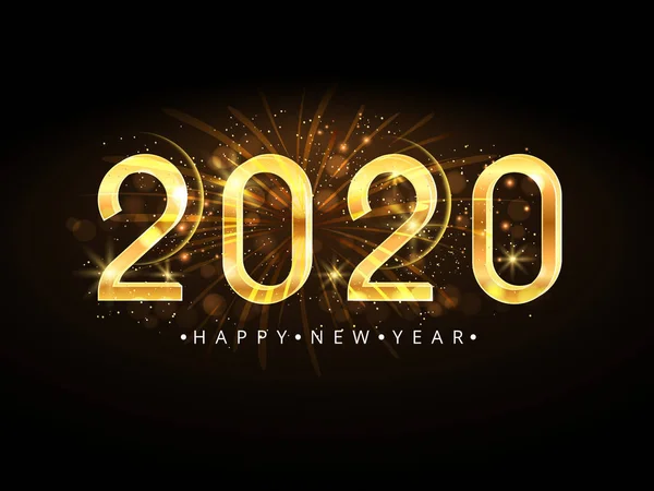 快乐的新年2020 图库插图