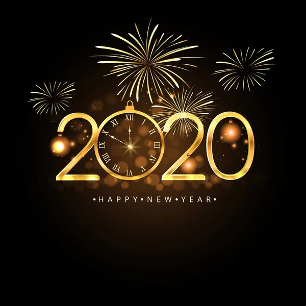 Boldog új évet 2020-ban Jogdíjmentes Stock Illusztrációk