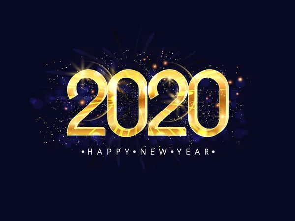 Feliz año nuevo 2020 Vector de stock