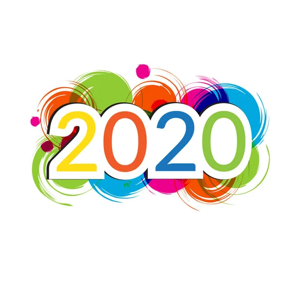 快乐的新年2020 免版税图库矢量图片