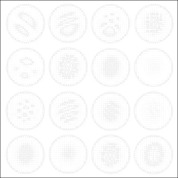 Abstrakte minimalistische Weltkugel mit Punkten. Halbtonkugel iso — Stockvektor