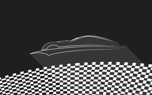Sport auto vector symbool, vector set van moderne auto lineaire silhou — Stockvector