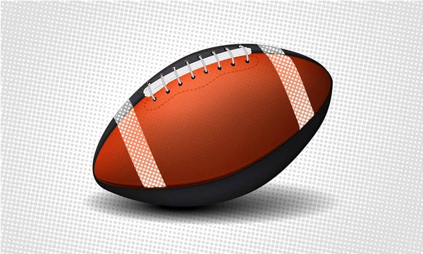 American college high school júnior striped football isolado no fundo branco — Vetor de Stock