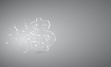 Düşük Poly, Çokgen ve üçgen ile soyut dolar futuristik arka plan. Noktalar, daireler ve çizgiler para para kavramı. Moleküler kavram. Tel kafes ışık bağlantı yapısı vektör Illüstrasyon