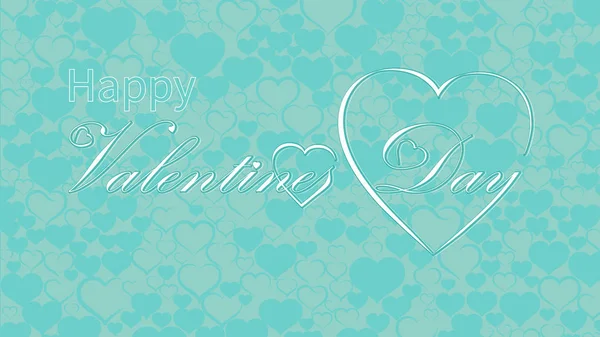 Día San Valentín Caligrafía Diseño Vector Texto — Vector de stock