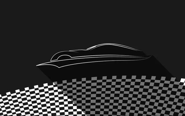 Sport auto vector symbool, vector set van moderne auto lineaire silhouetten — Stockfoto