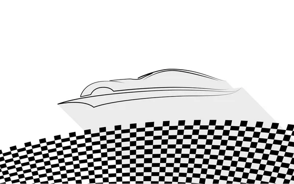 Sport Car vector símbolo, vector Conjunto de silhou auto lineal moderno —  Fotos de Stock