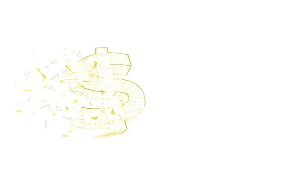 Абстрактный Долларовый Футуристический Фон Низким Поли Полигоном Треугольником Концепция Денежной — стоковый вектор