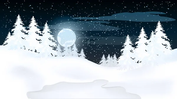 Paisagem Inverno Lindo Panorama Com Neve Nas Árvores Nas Montanhas —  Vetores de Stock