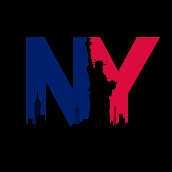 New York Logotypen Vektor Logotyp Ikon — Stock vektor
