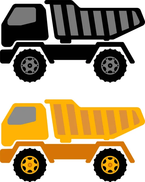 Ilustração caminhão dumper —  Vetores de Stock