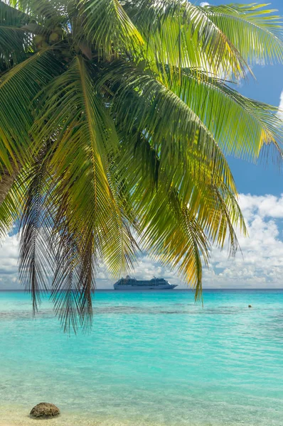 Paradise View Rangiroa Atoll Polinesia Francesa — Foto de Stock