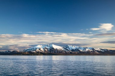 Alta yakınındaki Kuzey Norveç'in güzel manzara