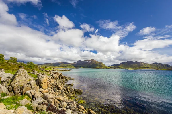 ノルウェーのロフォーテン諸島の美しい景色 — ストック写真