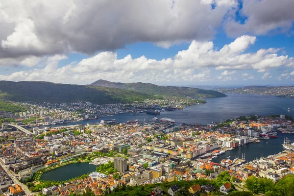 挪威卑尔根市的美景 — 图库照片