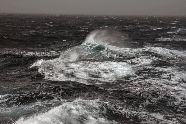 Ondas Mar Oceano Atlântico Durante Tempestade — Fotografia de Stock