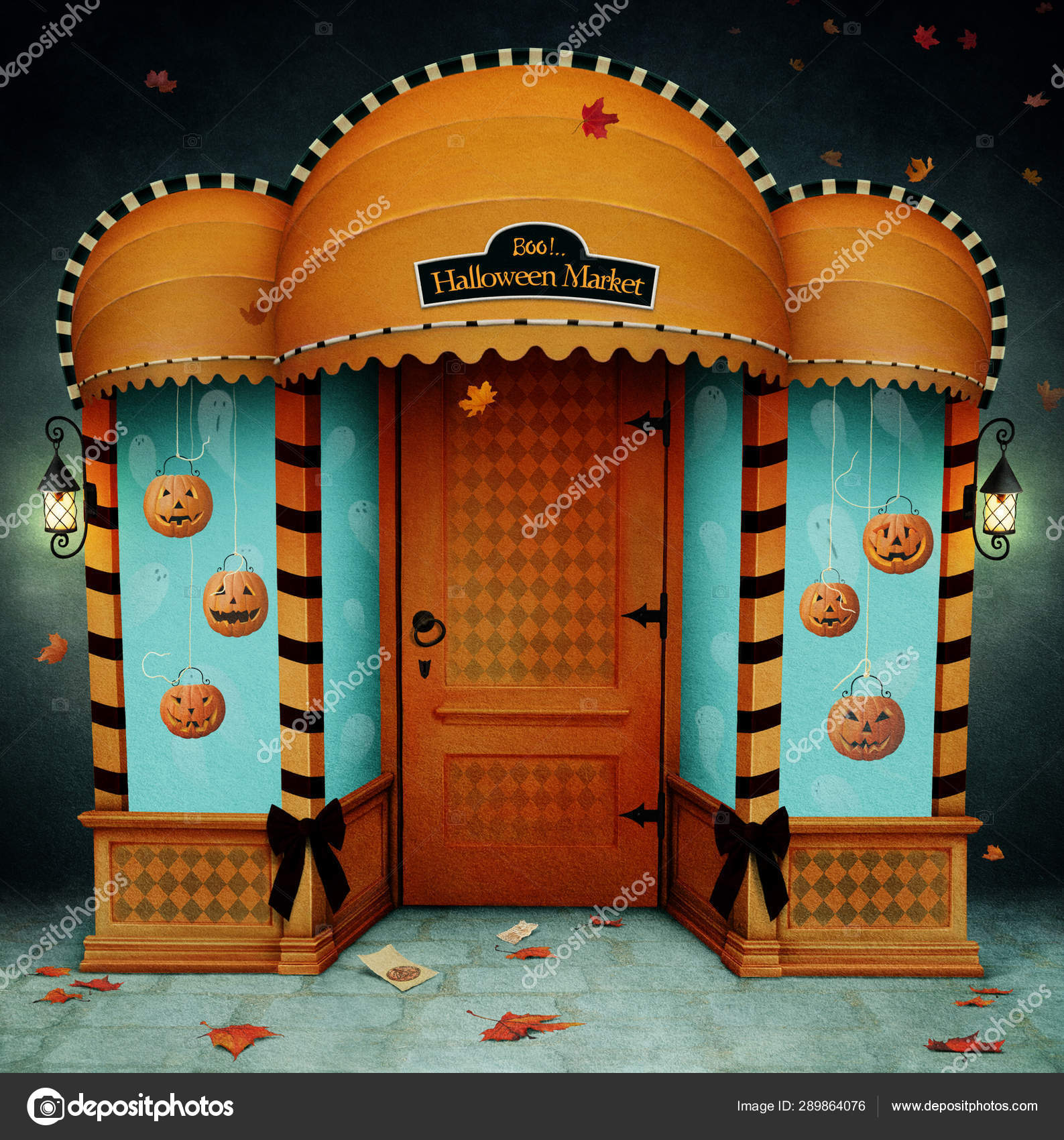 ヴィンテージハロウィーン市場イラスト ストック写真 C Annmei ヴィンテージハロウィーン市場イラスト ストック写真 C Annmei