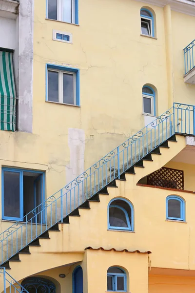 Escaliers Extérieurs Yellow House Capri Italie — Photo