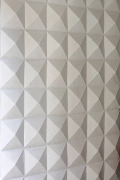 White Geometric Pattern Repetition Structure Background Wall — Stock Photo, Image