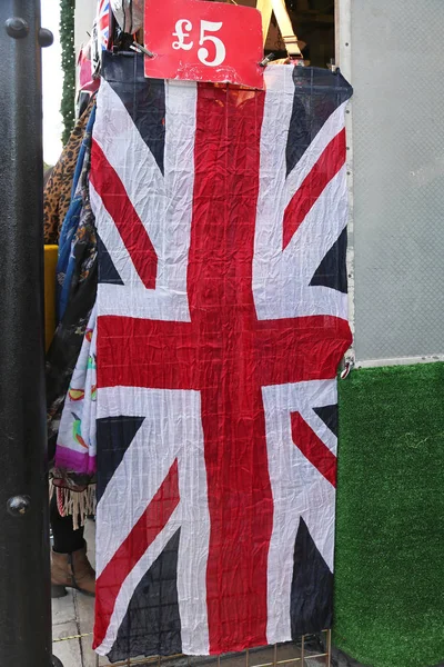 Brittiska Union Jack Flaggan För Fem Pounds — Stockfoto