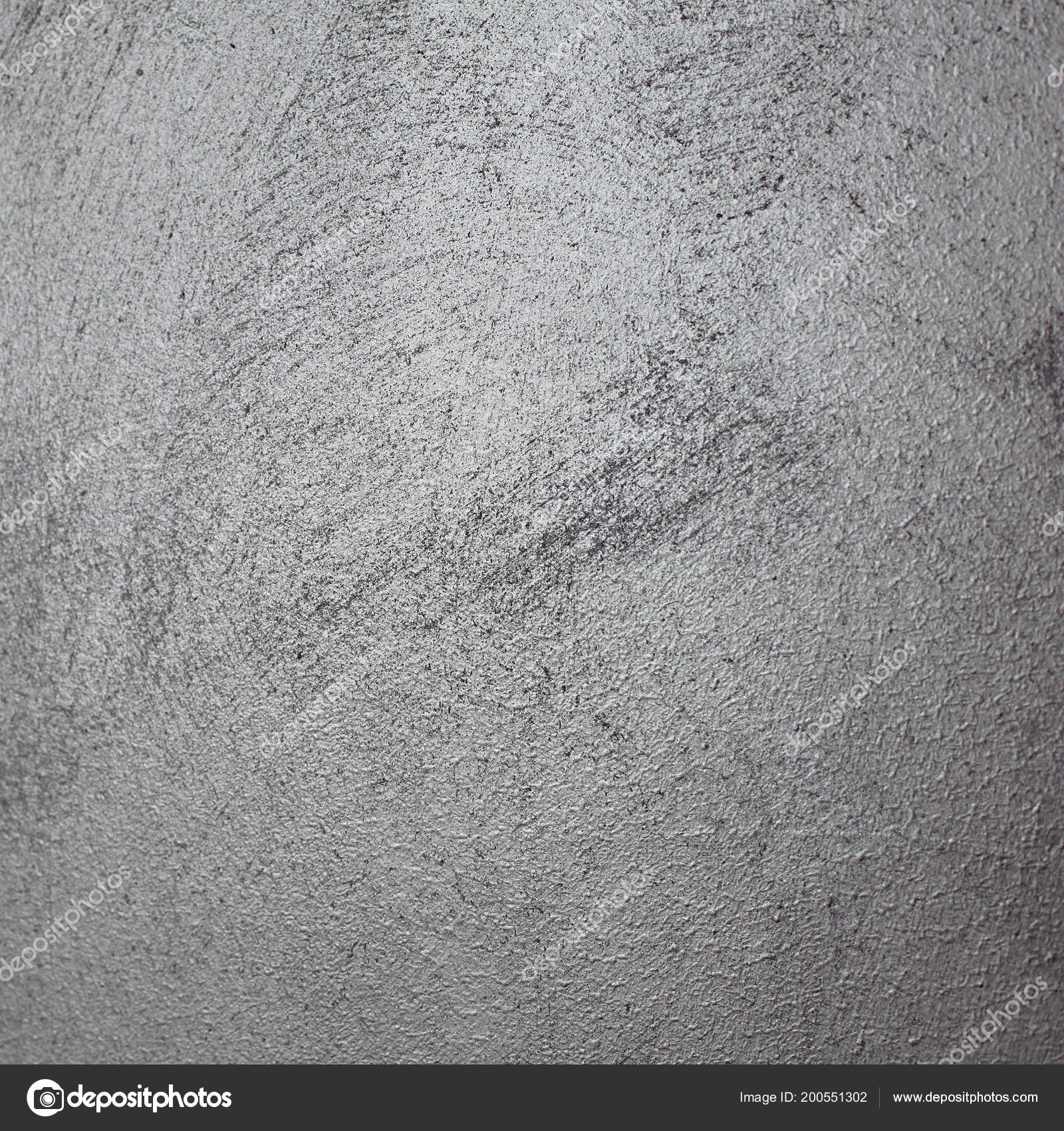 Silver Wall Paint Visible Brush Strokes Background Stock Photo
