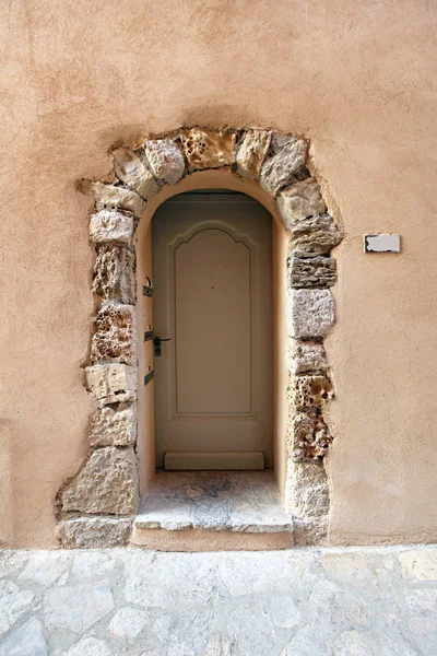 Porta Arco Pedra Casa Velha Saint Tropez — Fotografia de Stock