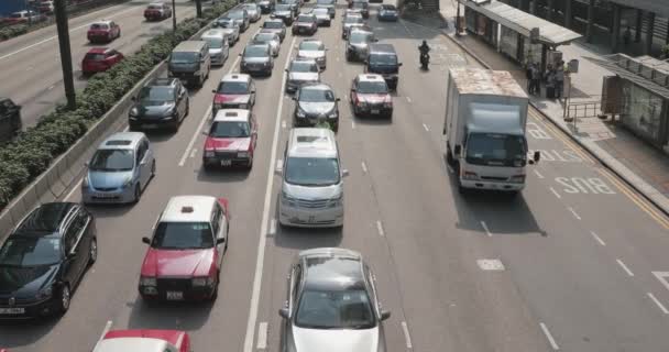 中国香港 2017 慢行交通高峰期 在香港 — 图库视频影像